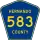County Road 583 marker