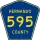 County Road 595 marker