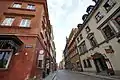 Historical houses around Castle Square.
