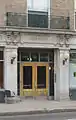 The entrance to the Hobbs Building at 55 Davis Square