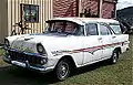 Holden EK 1961 Station Sedan Model 229 Snowcrest White with Red Flashline body moulds by Canopy Industries.