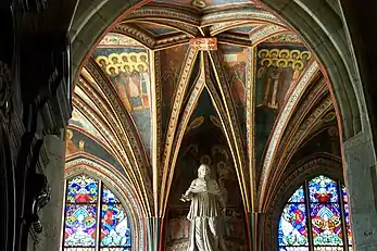 The Chapel of the Holy Cross in Wawel Cathedral in Kraków is decorated with Byzantine Frescoes.