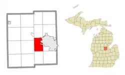 Location within Midland County