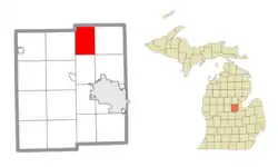 Location within Midland County