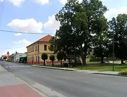 Primary school and centre of the village
