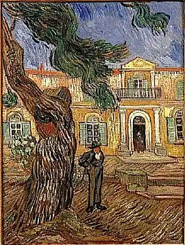 Pine Trees with Figure in the Garden of Saint-Paul Hospital1889Musée d'Orsay, Paris, France (F653)