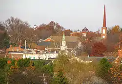 View of Hudson from Veteran's Way bridge