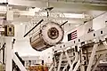 The JEM being hoisted to a manufacturing workstand