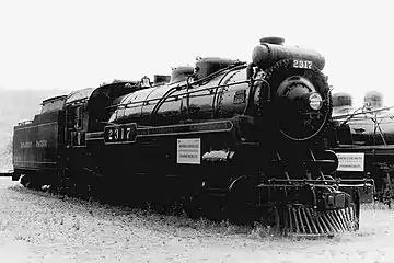 No. 2317 on static display at Steamtown USA in Bellows Falls, Vermont.