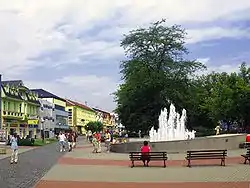 Freedom Square in Humenné