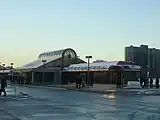 Hurdman station from the southeast in 2005