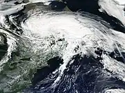 Katrina's extratropical remnant deepens over eastern Canada on September&nbsp;1
