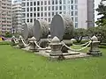 Three stone drums commemorating the 40th anniversary of Gojong's enthronement.