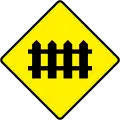 W 121Level Crossing With No Flashing Red Signals