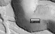 Detail from the center of the previous image, as seen by HiRISE.