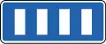 Parking places, perpendicular to road