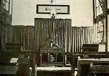 Interior of the Trinity Church at Baoning, 1890s (CIM)