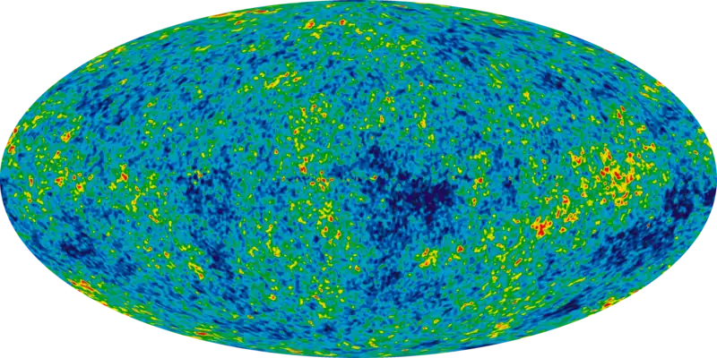 9-year WMAP image of background cosmic radiation (2012)