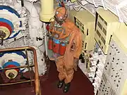 Russian submarine-escape suit including a rebreather.
