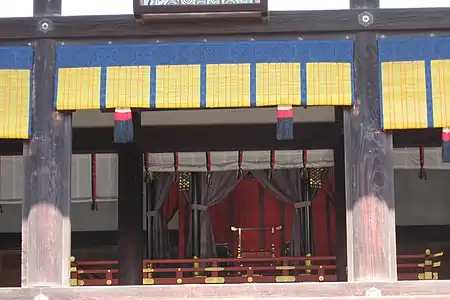 Imperial throne used for the Enthronement of the Japanese Emperor