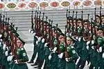 The battalion on parade.