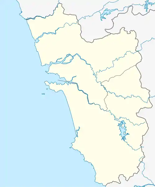 Fortaleza de São Sebastião is located in Goa