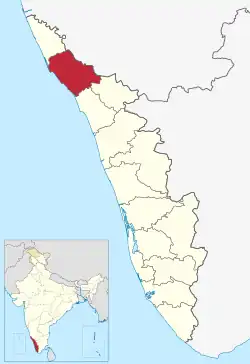 Location in Kerala