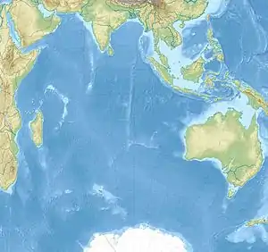SS Khedive Ismail is located in Indian Ocean