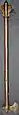 Indian (Deccan) tabar-shishpar, an extremely rare combination tabar axe and shishpar eight flanged mace, steel with hollow shaft, 21.75 in. 17th to 18th century.