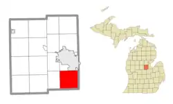 Location within Midland County