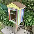 "Free Swap Library" bookcase in Wellington, New Zealand