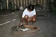 Inside a traditional house
