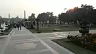 Walking trails at evening