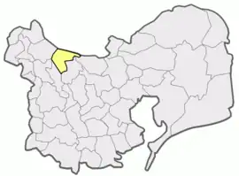 Location in Tulcea County