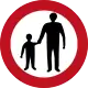 Pedestrians prohibiton