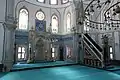 The mihrab area of the mosque
