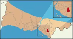 Location of Sultanbeyli in Istanbul