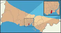 Location of Zeytinburnu in Istanbul