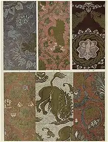 Image 214th-century Italian silk damasks (from History of clothing and textiles)
