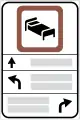 Direction to hotels ahead