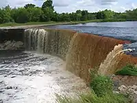 Jägala waterfall is the highest natural waterfall in Estonia