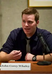 Corey Whaley at a book signing event