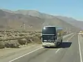 A Youngman-Neoplan JNP6137 Skyliner double decker bus near Domeyko, Chile