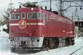 JR East ED75 1037 in February 1988