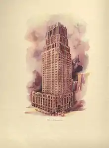 Illustration of Gulf Building, 1929