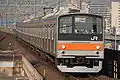205 series EMU belonging to the Musashino Line on connecting services on the Keiyō Line, January 2010