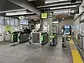 Ticket gate, April 2022