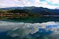 Jablanica lake at summer