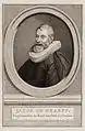 Jacob Dircksz de Graeff by J. Houbraken fecit na't Schilderij by de WelEd:Gestr:Hr.Mr. G. de Graeff, Schepen en Raad der Stad Amsterdam.