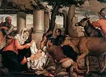 Jacopo BassanoAdoration of the Shepherds, 9 × 142&nbsp;cm